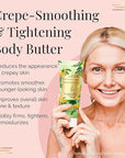 Nakery Body Butter Anti Aging Moisturizer - Body Cream Skin Tightening Cream & Neck Firming Cream, Moisturizing Cream & Neck Tightening Cream for Body & Face Cream for Dry Skin 300ml (Green Garden)