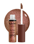 NYX PROFESSIONAL MAKEUP Butter Gloss Bling Lip Gloss, Non Sticky and Shiny Vegan Lip Makeup - Hustla