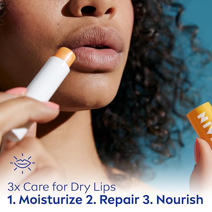 NIVEA Mango Lip Care, 0.17 oz,