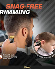 Fagaci Professional Hair Clippers for Men Set Turbo Power with Precise Cutting, Barber Clippers for Hair Cutting, Cordless Hair Clippers and Trimmers Set, Maquina de Cortar Cabello, Haircut Barber Kit