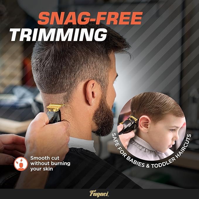 Fagaci Professional Hair Clippers for Men Set Turbo Power with Precise Cutting, Barber Clippers for Hair Cutting, Cordless Hair Clippers and Trimmers Set, Maquina de Cortar Cabello, Haircut Barber Kit