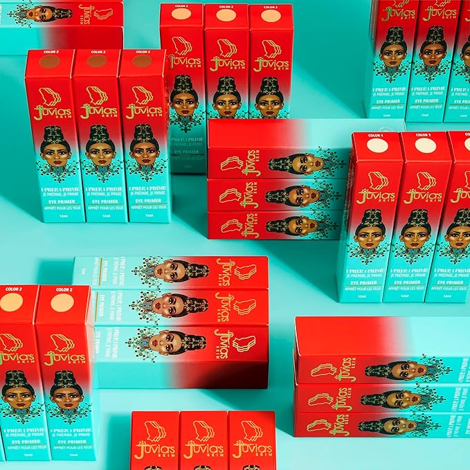 Juvia's Place i Prep, i Prime Eyeshadow - Milky White, Cream Base Eye, No Crease Eyeshadow, Eye Makeup Addition, Primer Intensifying Glitter, Matte