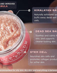 Brooklyn Botany Himalayan Salt & Stem Cell Body Scrub - Moisturizing and Exfoliating Body, Face, Hand, Foot Scrub - Fights Stretch Marks, Fine Lines, Wrinkles - Great Gifts for Women & Men - 10 oz