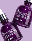 MIZON Collagen 100 Korean Ampoule with Concentrated Marine Collagen Elasticity Booster Serum Peptides Deep Hydration (1.01 fl. oz)