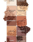 Pacifica Cocoa Nudes Mineral Eyeshadow Palette – 10 Shades Eye Makeup Naked Mineral Eye Shadow - Earth-Tone Rich Chocolate & Praline Neutral Talc-Free Highly Pigmented Cocoa Butter Clean Beauty Vegan