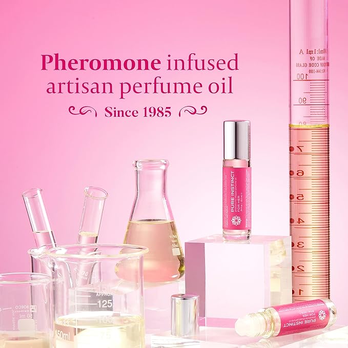 Pure Instinct Roll-On - The Original Pheromone Infused Essential Oil Perfume Cologne - TSA Ready (For Her - Women)