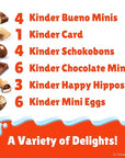 Kinder 2025 Advent Calendar, 24 Individually Wrapped Pieces, Chocolate Candy, Holiday Treats, 6.9 oz