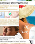 Hydrating Face Sunscreen,Tinted Moisturizer with SPF50 PA+,Lightweight Facial Sunscreen Long Lasting Sunblock,Soft Cream Texture,Face Primer,All-Day Wear