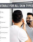 Sud Scrub® Antimicrobial Silicone Face Scrubber, 1 Pack, Gentle Face Exfoliator for Sensitive Skin, Eco Friendly Facial Cleansing Brush, Exfoliating Face Brush for Men and Women (Charcoal)