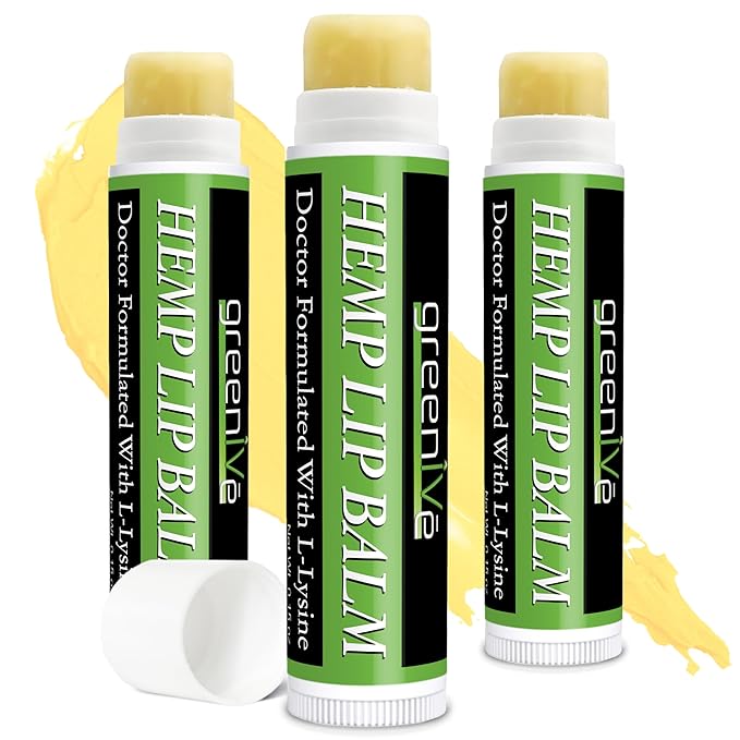 GreenIVe Hemp Lip Balm, Vegan, Omegas Hydrating