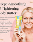 Nakery Body Butter Anti Aging Moisturizer - Body Cream Skin Tightening Cream & Neck Firming Cream, Moisturizing Cream & Neck Tightening Cream for Body & Face Cream for Dry Skin 300m (Sunshine Bouquet)