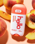 Hello Peach Aluminum Free Deodorant for Women + Men, Natural Fragrance, Dermatologically tested, Baking Soda Free, Parabens Free, Dye Free, 24 Hour Odor Protection, (Pack of 2)