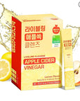 [Liveling] Apple Cider Vinegar Drink Stick & 3-in-1 Shot – Lemon Flavor | Supports Digestion, Daily Cleanse, Sugar-Free, Low-Calories, Portable On-The-Go Packets (30 sticks)