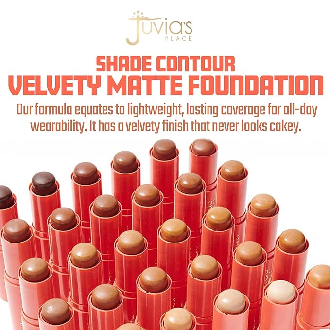 Juvia's Place Shade Stick Foundation, Concealer, Contour, Tunisia, Undertone, . 34 oz