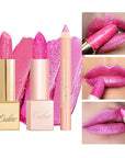 Oulac 3PCS Pink Lipstick Set | Metallic Lipstick, Moisturizing Lipstick, Lip Liner Stick | Smooth & Vegan | Ideal for Makeup Enthusiasts