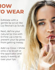 Beauty For Real Lip Gloss + Shine, Plumping High Shine Hydrating Gloss, Turned On, Sheer Lip Bite Nude, Light + Mirror, Cruelty Free, 0.15 fl oz