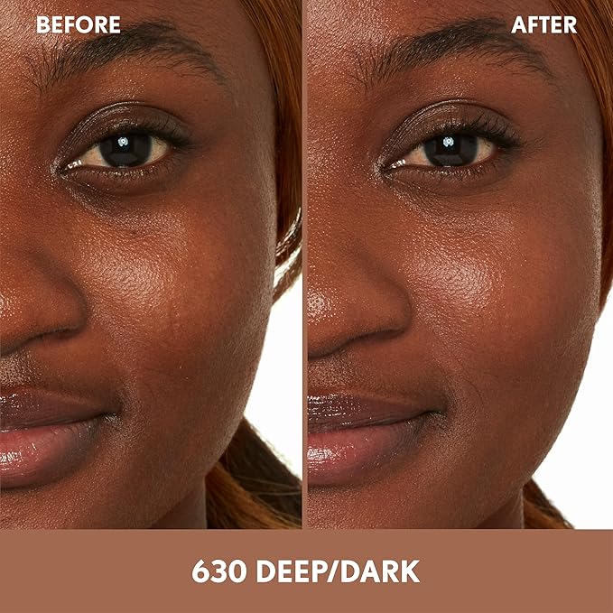 COVERGIRL Clean Fresh Nourishing Skin Tint, 630 Deep/Dark, Liquid Foundation, Dewy Finish, Infused with Coconut & Aloe, Vegan Formula