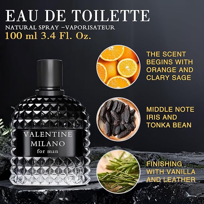 Hybrid & Company Mens 2 Pcs Distinctive Eau De Perfum Vaporisateur Natural Spray