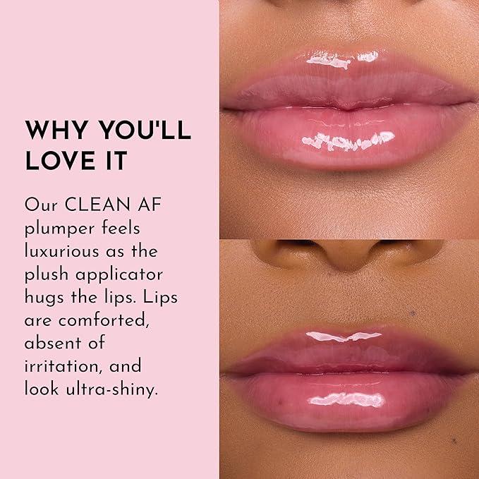 Lawless Forget the Filler Lip Plumping Line Smoothing Gloss - Strawberry Popsicle - Premium Volumizing Lip Gloss with Natural Ingredients Designed to Plump, Firm, and Hydrate Lips 0.11 oz