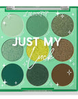 ColourPop Just My Luck Green Eyeshadow Palette - Green & Neutral Eyeshadow Palette with Matte & Metallic Finishes - High-Pigment Eye Makeup with a Long-Wearing Formula (0.3 oz)