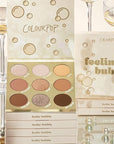 ColourPop Feelin' Bubbly Eyeshadow Palette - Brown & Gold Palette with Metallic and Matte Finishes - High-Pigment Eye Makeup with a Long-Wearing Formula (0.3 oz)