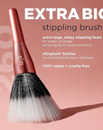 Real Techniques Extra Big Stippling Brush, Large Makeup Brush for Liquid & Cream Foundation, BB/CC Cream, Skin Tints, XL Oversized Brush, Cruelty-Free, Synthetic Bristles, 1 Count