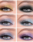 Boobeen 6PCS Cream Eyeshadow Stick - Waterproof Pencil Crayon Eye Brightener Stick Shimmer Pen - Create Glitter Eye Makeup, Easy to Use