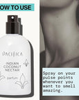 Pacifica Indian Coconut Nectar Spray Perfume, 2 oz – Warm Coconut & Vanilla Gourmand Fragrance for Women Clean Beauty Scent, Long-Lasting Beachy & Layerable, 100% Vegan & Cruelty-Free Made in USA