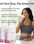 310 Nutrition All-In-One Meal Replacement Shake Powder - Plant-Based Protein Smoothie Blend w/High Fiber, Probiotics & Adaptogens - Low Carb, Vegan, Keto & Paleo Friendly - Vanilla Cake - 28 Srv