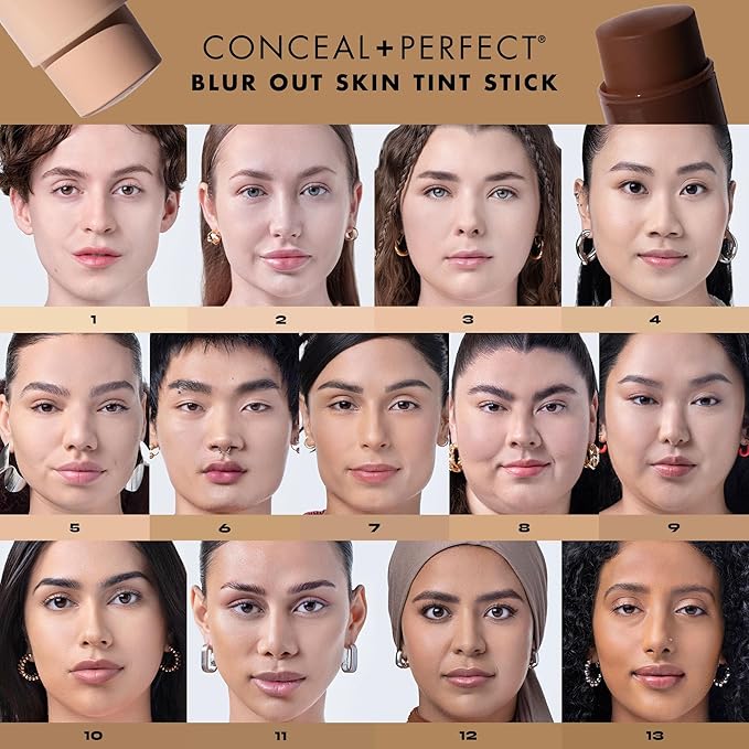 Milani Conceal + Perfect - Skin Tint Stick, Blur Out Tinted Moisturizer Makeup, Shade 16
