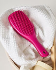 Tangle Teezer Ultimate Detangler Hairbrush, Eliminates Knots & Reduces Breakage, Mini Hair Brush for Travel, Small Hands & All Hair Types, Electric Raspberry