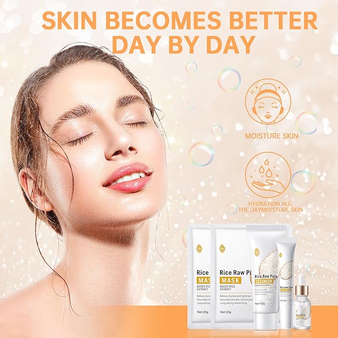 Rice Skin Care Sets For Women, Moisturizing