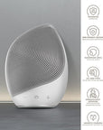 GESKE SmartAppGuided™ Sonic Facial Brush 5 in 1 | Vibrating Electric Facial Cleansing Brush | Soft Silicone Brush | Professional Facial Cleanser | Skin Cleanser & Exfoliator | Face Massager