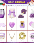 Advent Calendar 2025 Women-12 Days of Christmas Advent Calendars for Adult Women and Teen Girls, Luxury Spa Self Care Christmas Gifts Basket Countdown Calendar for Mom Wife Girlfriend Purple