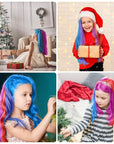 MSDADA New Hair Chalk Comb Temporary Hair Color Dye for Girls Kids with Light Color Hair, Washable Hair Chalk for Girls Age 4 5 6 7 8 9 10 Birthday Cosplay DIY, Easter Stocking Suffer