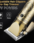 GSKY Hair Clippers for Men Professional, Cordless Clippers for Hair Cutting, Mens Hair Clippers and Trimmer Kit for Barber with LED Display