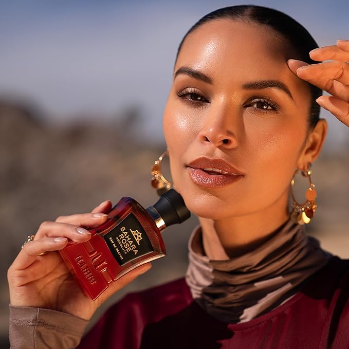 H HABIBI Sahara Rose Perfume for Men – 2.5 oz (75ML) Long Lasting Arabian Cologne, Floral Amber Woody Men Perfume, Luxury Fragrance Gift for Special Occasions