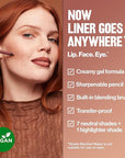 Revlon ColorStay Multi-Liner, Creamy Formula, Multiuse For Lips, Eyes & Face, Precision Brush for Easy Blending, 007 As Is