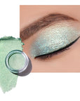 Oulac Green Cream Eyeshadow-Eyeshadow Prime| as Highlighter Large Capacity Highly Pigmented Eye Shadow Waterproof &Long Lasting with Moisturizing Formula, Shimmer Glitter Eye Makeup. 6g.(16)