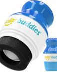 Solar Buddies Sunscreen Applicator - Single Full Blue - Refillable Roll on Sponge Sunscreen, Suncream & Lotion Applicator For Kids, Adults & Families - Holds 3.4fl oz, Perfect Size for Travel