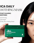VT COSMETICS CICA Daily Soothing Mask 30 Sheets, Centella Asiatica & Hyaluronic Acid for Moisturizing & Hydrating, Instant Calm & Glow, Skin Softening Facial Mask, Korean Face Mask