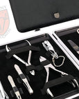 3 Swords Germany - brand quality 11 piece manicure pedicure grooming kit set for professional finger & toe nail care scissors clipper fashion leather case in gift box, Made by 3 Swords (00255)