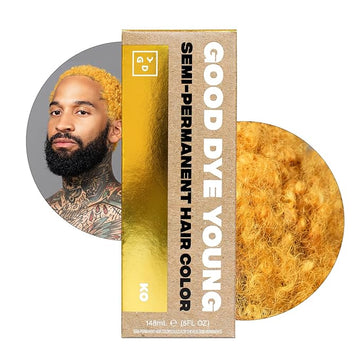 Good Dye Young Semi Permanent Hair Color (KO Gold) - UV Protective, Conditioning, Temporary Color Lasts 15-24+ Washes - PPD-free, Cruelty-Free & Vegan