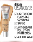 Maybelline Dream Urban Cover Flawless Coverage Foundation Makeup,