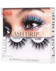 KISS Lash Drip False Eyelashes, Spiky X Boosted Volume, Unique Wet Look Hydrated Effect, Multi-Length Rewearable Fake Eyelashes, Wispy Crisscross Lash Pattern, Style ‘Drenched’, 1 Pair
