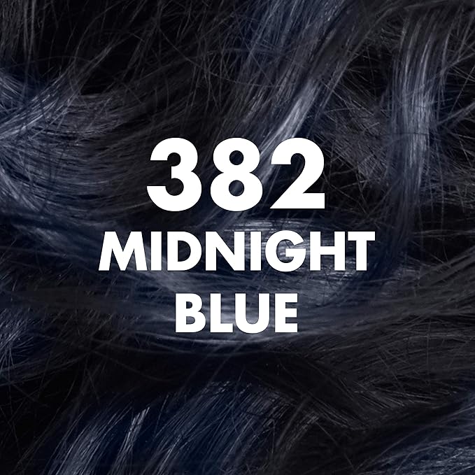 SoftSheen-Carson Dark and Lovely Fade Resist Rich Conditioning Hair Color, Permanent Hair Color, Up To 100 percent Gray Coverage, Brilliant Shine with Argan Oil and Vitamin E, Midnight Blue