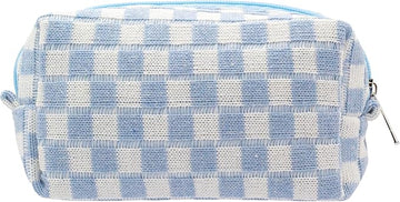 Pazimiik checkered makeup bag for