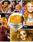 Gold Temporary Hair Color Wax, Golden Instant Natural Hairstyle Cream Dye, Blonde Washable Styling Pomadesfor Men Girls Women Youth, Disposable Coloring Mud for Party Cosplay DIY Halloween