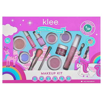 Luna Star Klee Deluxe Holiday Makeup Kit for Kids, Tweens and Teens. Non-Toxic and Kid-Friendly. Made in USA. (Jolly Snuggles)