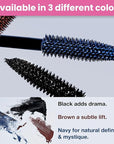 PrimeLash Mascara for Older Women – Volumizing, Incredible Length in 2 Coats – Long-Stay, Zero Clumps, Hypoallergenic (Blue)